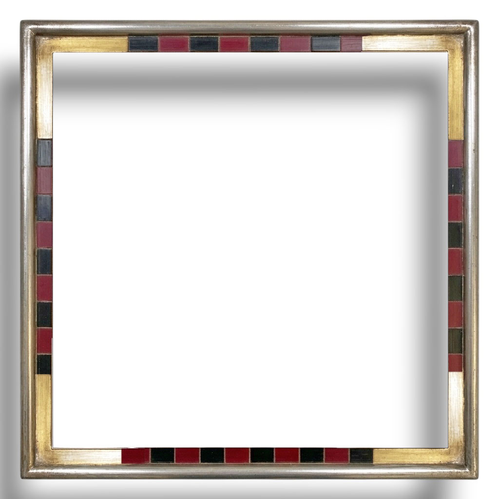 Minipi Damier boudin argent angle or couleurs